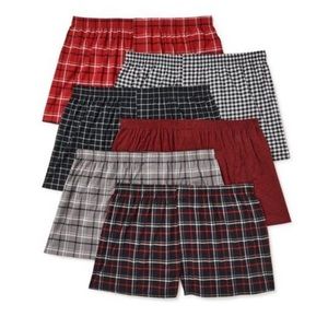 George 6 pack woven plaid boxers size 3XL